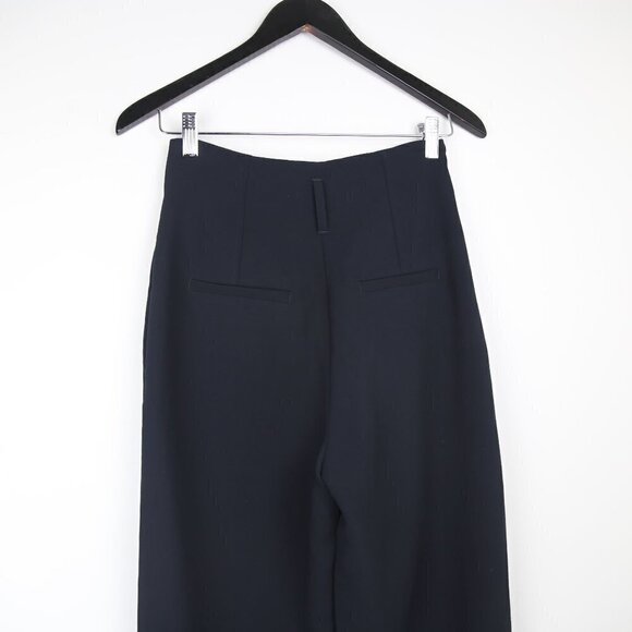 Wilfred Clotilde Pant Black Pleated Front High Rise Japanese Crepe - Picture 7 of 8